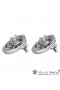 Designer Earrings with 2 Diamonds and 184 Brilliants