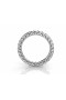 Diamond wedding ring with heart design