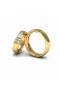 Elegant wedding ring with soft curves