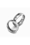 Elegant wedding ring with soft curves