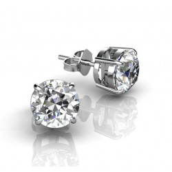 Diamond Solitaire stud earrings