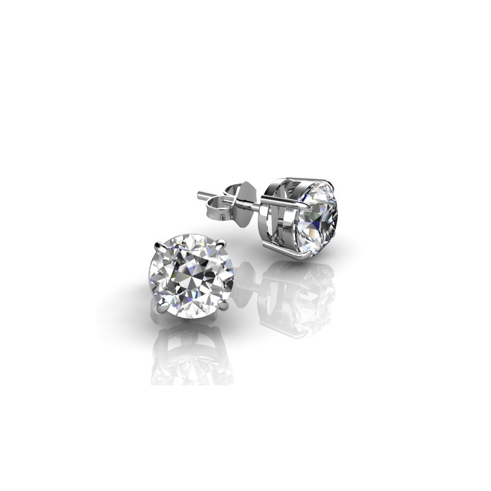 Diamond Solitaire stud earrings